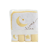 Hooded Bath Towel & Face Towels Set
